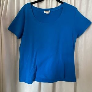 Chico’s Blue Tee Shirt Woman’s Size 2